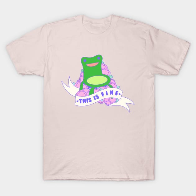 This is f i n e T-Shirt by Cosmic Queers